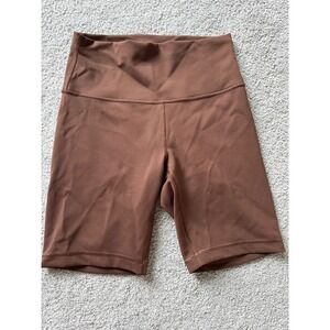 Lululemon Wunder High-Rise Short 8 Java Brown Nulu Biker Shorts LW7CZPS Size 8